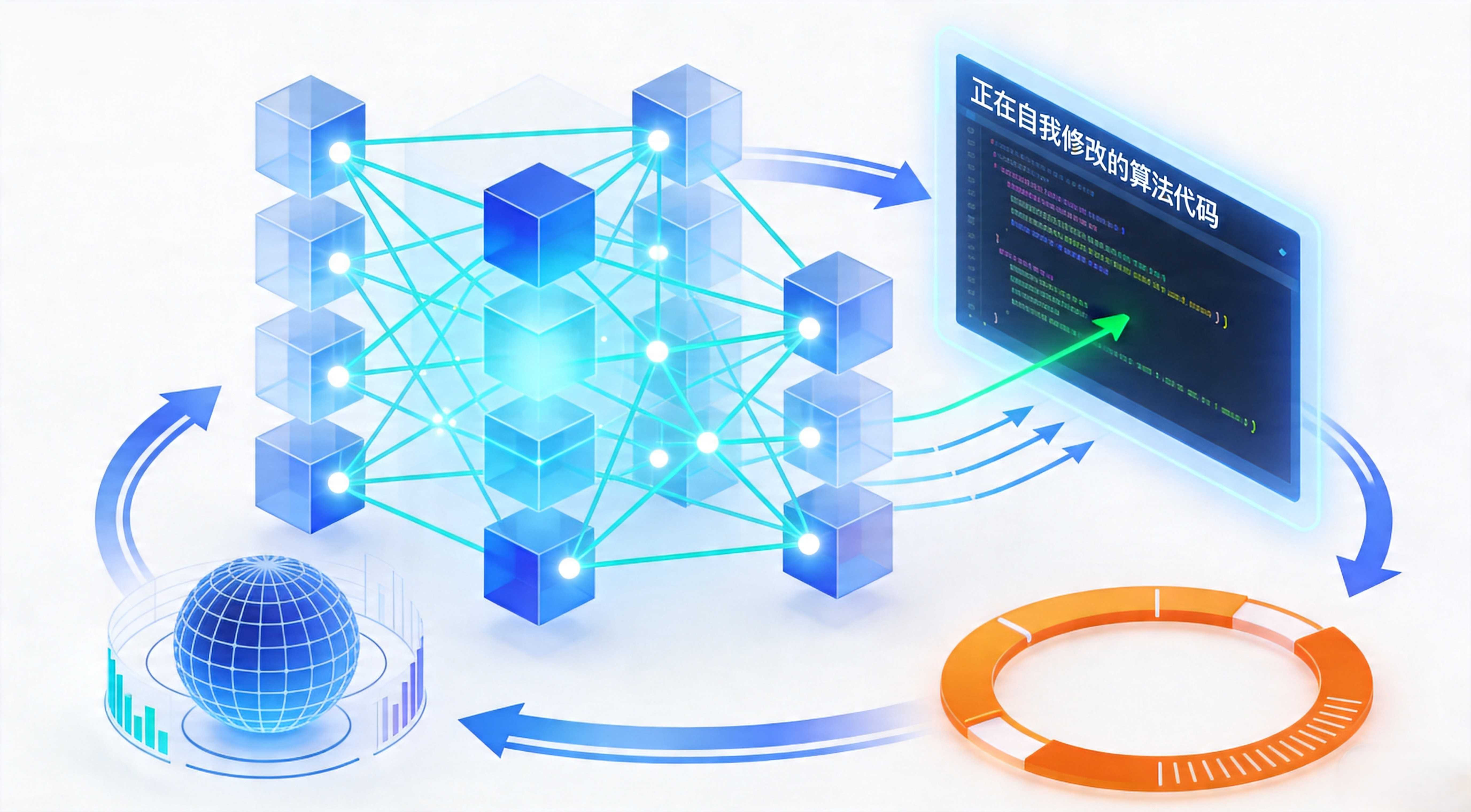 MiniMax M2.7自进化训练技术概念图.webp
